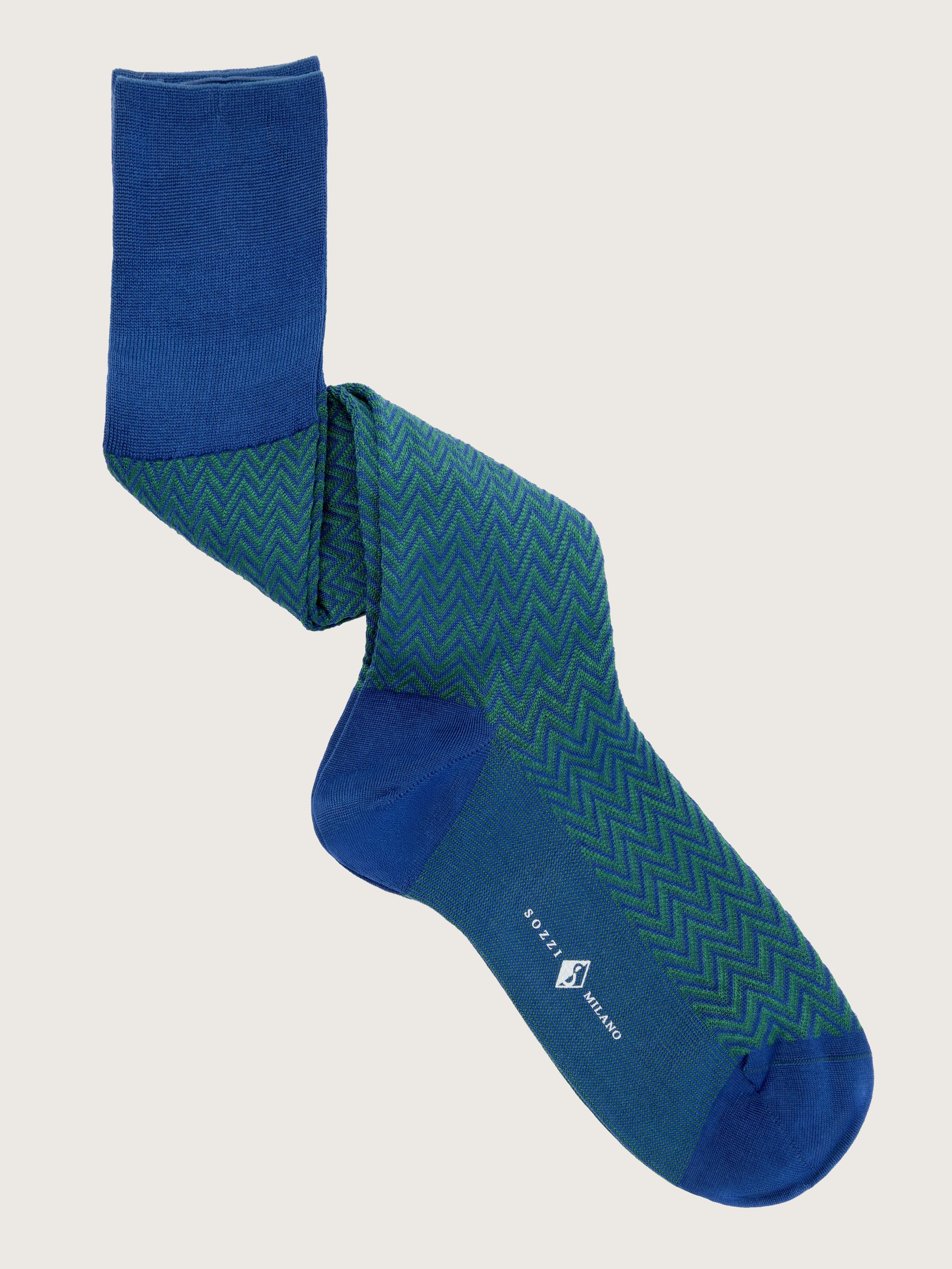 Calze Lunghe in Cotone con Fantasia Chevron - Image 1