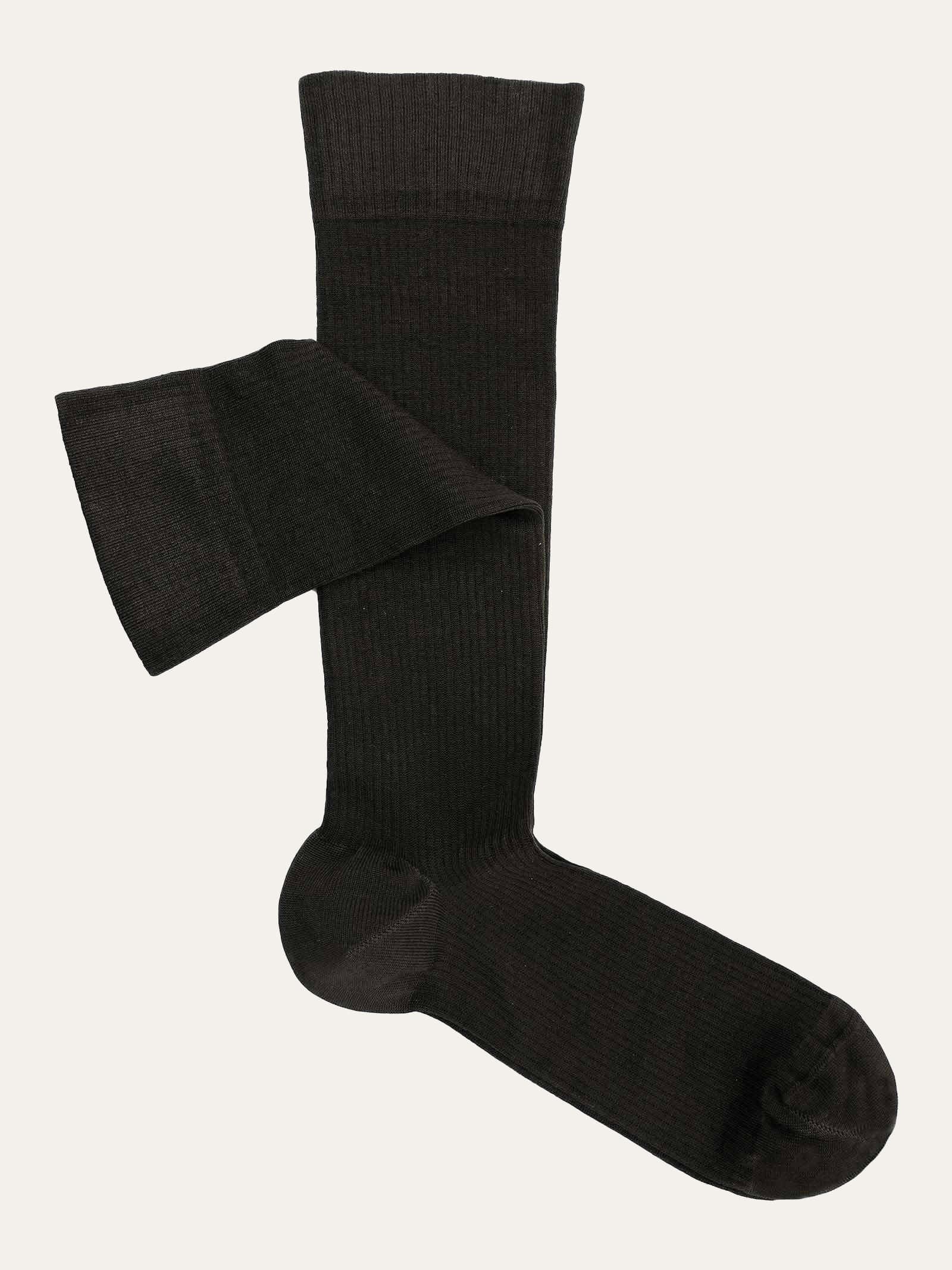 Calze Lunghe a coste Travel Compressione Graduata in Cotone - Image 1