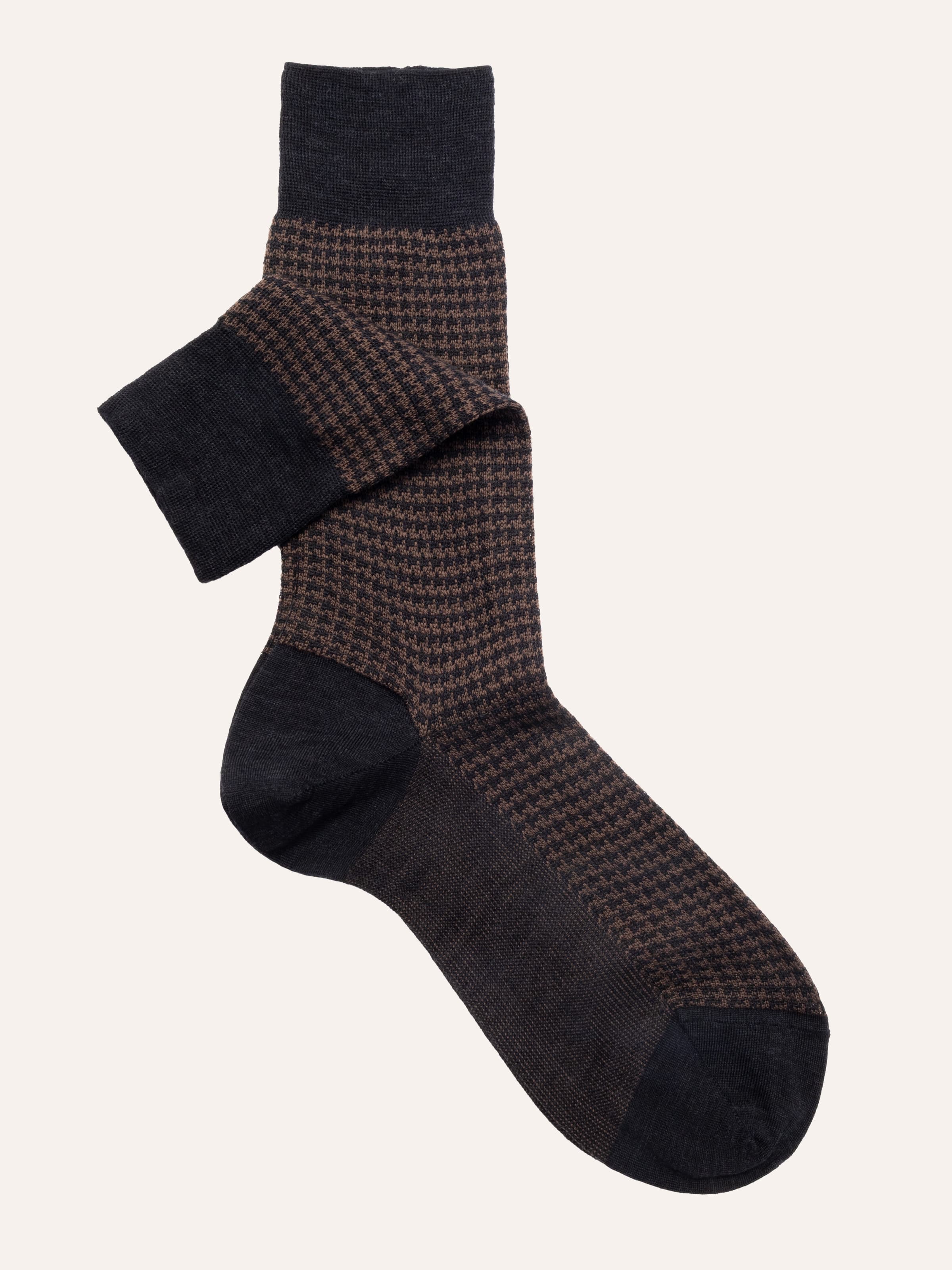 Calze Corte Uomo Lana Pied de Poule