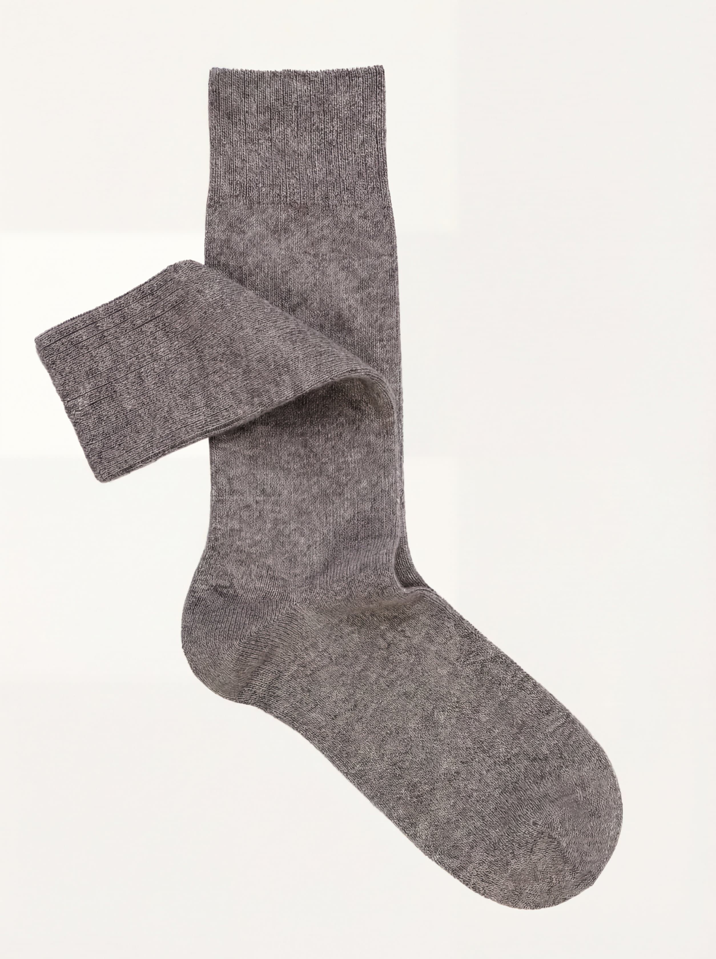 Calze corte tinta Unita in misto Cashmere - Image 1