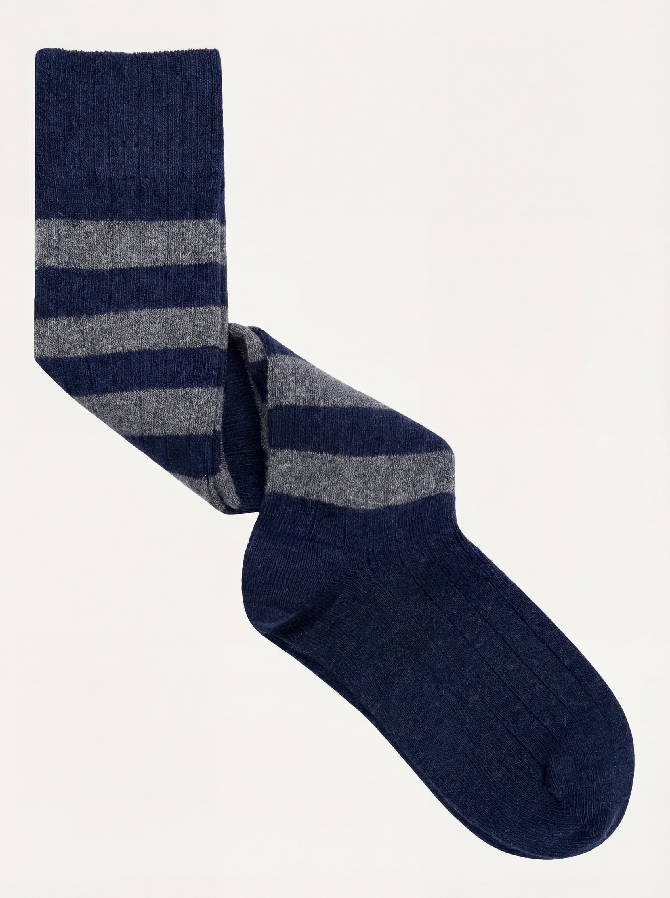 Cofanetto Regalo 3 paia calze Lunghe fantasia in misto Cashmere - blu - Image 2