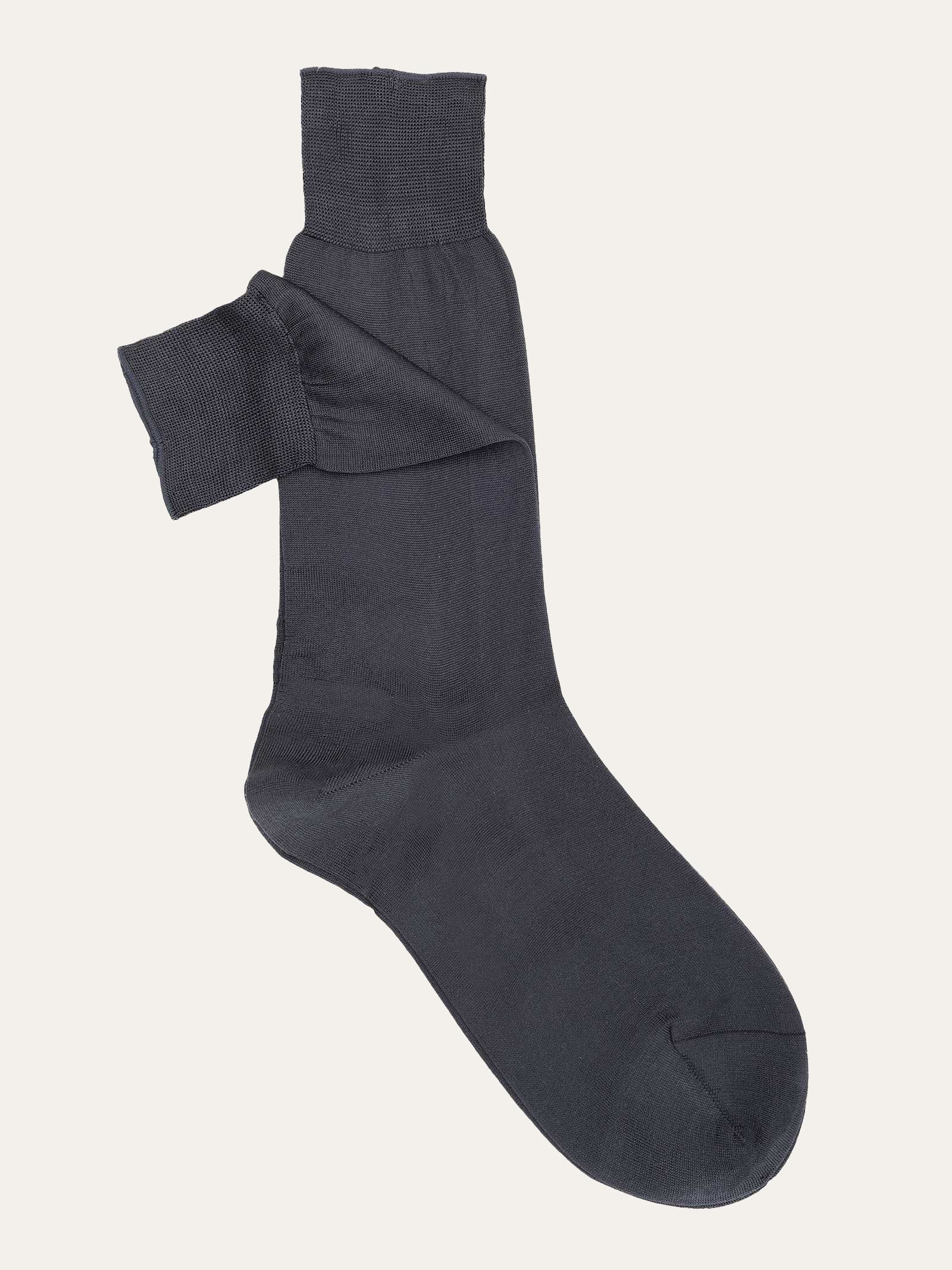 Calze corte classiche lisce in 100% Seta
