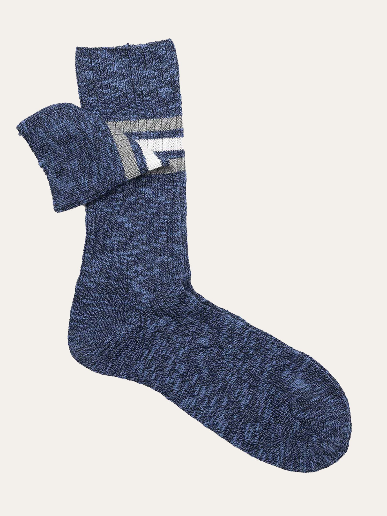 Calze corte a righe in fresco cotone - Stile sportivo - Image 1