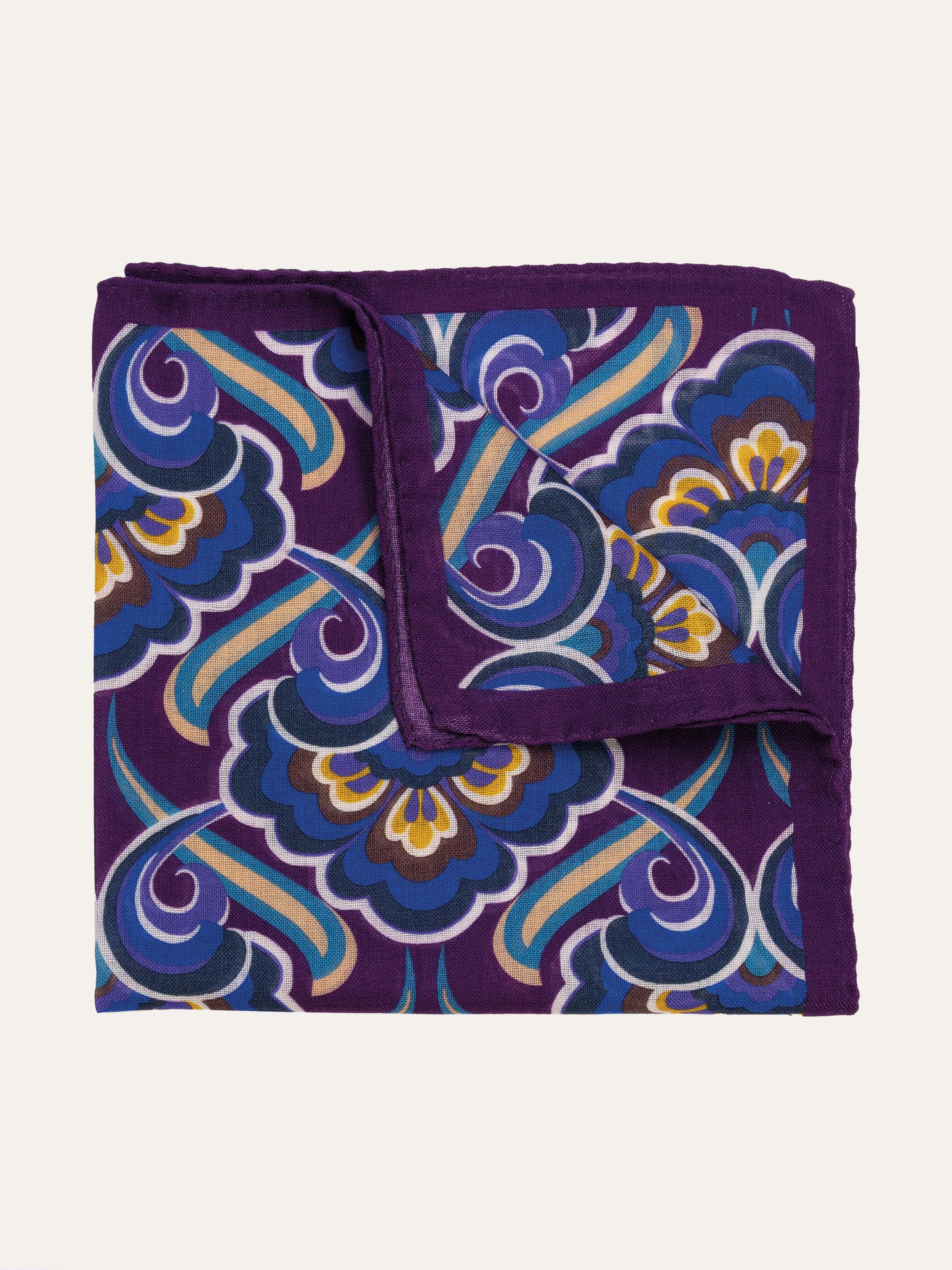 Pochette Uomo Fantasia Floreale